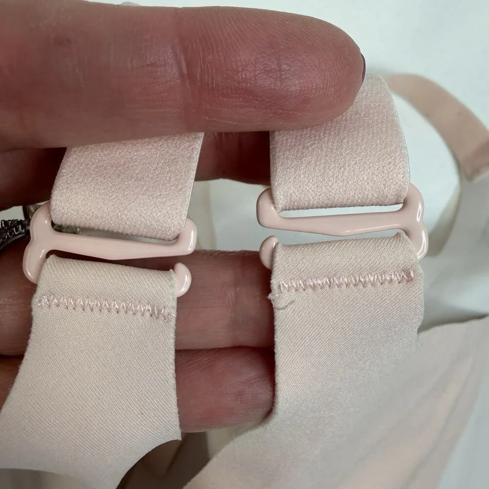 Honeylove 2X Bra Crossover Wireless Full Coverage Petal Pink Padded Back Closure